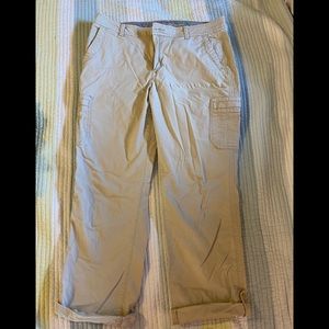 Eddie Bauer khaki capris size 12